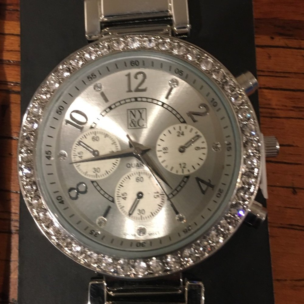 NY & Co Watch with crystals around the face